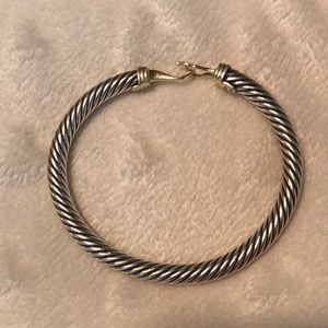 David Yurman buckle bracelet 5mm 6 1/8” L